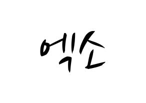 KPOP idol EXO Printable Hangul fan sign, concert board resources for light sticks Normal