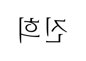 KPOP idol FIESTAR  재이 (Kim Jin-hee, Jei) Printable Hangul name fan sign & fan board resources Reversed