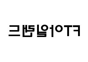 KPOP idol FTISLAND Printable Hangul fan sign & concert board resources Reversed
