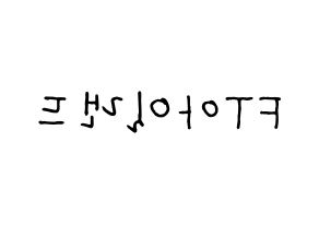 KPOP idol FTISLAND Printable Hangul fan sign, concert board resources for light sticks Reversed