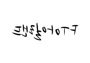 KPOP idol FTISLAND Printable Hangul fan sign, concert board resources for light sticks Reversed