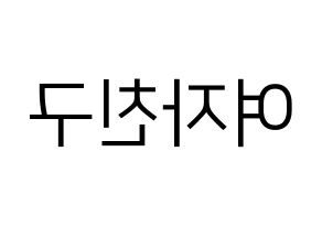 KPOP idol GFRIEND Printable Hangul fan sign, fanboard resources for LED Reversed