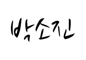 KPOP idol Girl's Day  소진 (Park So-jin, So Jin) Printable Hangul name fan sign, fanboard resources for concert Normal