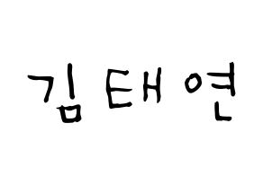 KPOP idol Girls' Generation  태연 (Kim Tae-yeon, Taeyeon) Printable Hangul name Fansign Fanboard resources for concert Normal