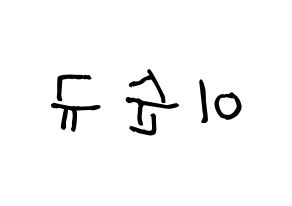 KPOP idol Girls' Generation  써니 (Lee Soon-gyu, Sunny) Printable Hangul name fan sign, fanboard resources for light sticks Reversed
