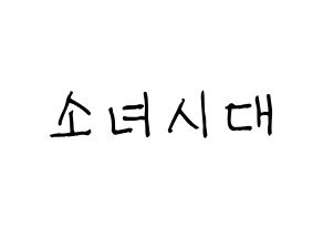 KPOP idol Girls' Generation Printable Hangul Fansign concert board resources Normal