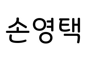 KPOP idol Golden Child  TAG (Son Young-taek, Tag) Printable Hangul name Fansign Fanboard resources for concert Normal
