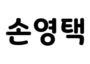 KPOP idol Golden Child  TAG (Son Young-taek, Tag) Printable Hangul name fan sign & fan board resources Normal