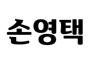 KPOP idol Golden Child  TAG (Son Young-taek, Tag) Printable Hangul name fan sign, fanboard resources for light sticks Normal
