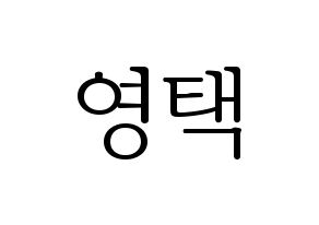KPOP idol Golden Child  TAG (Son Young-taek, Tag) Printable Hangul name fan sign & fan board resources Normal