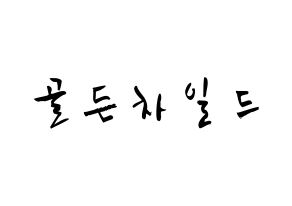 KPOP idol Golden Child Printable Hangul fan sign & concert board resources Normal