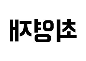 KPOP idol GOT7  영재 (Choi Young-jae, Youngjae) Printable Hangul name fan sign, fanboard resources for concert Reversed