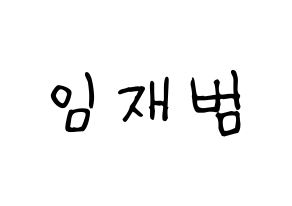 KPOP idol GOT7  JB (Im Jae-bum, JB) Printable Hangul name fan sign, fanboard resources for light sticks Normal