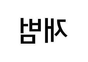 KPOP idol GOT7  JB (Im Jae-bum, JB) Printable Hangul name Fansign Fanboard resources for concert Reversed