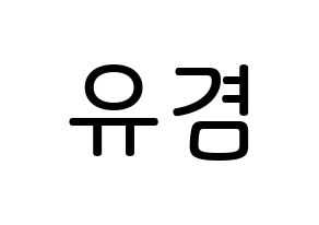 KPOP idol GOT7  유겸  (Kim Yu-gyeom, Yugyeom) Printable Hangul name Fansign Fanboard resources for concert Normal