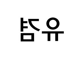 KPOP idol GOT7  유겸  (Kim Yu-gyeom, Yugyeom) Printable Hangul name Fansign Fanboard resources for concert Reversed