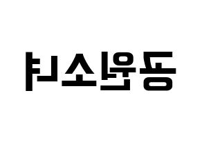 KPOP idol GWSN Printable Hangul fan sign & fan board resources Reversed