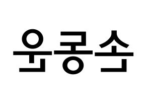 KPOP idol Highlight  손동운 (Son Dong-woon, Son Dong-woon) Printable Hangul name Fansign Fanboard resources for concert Reversed