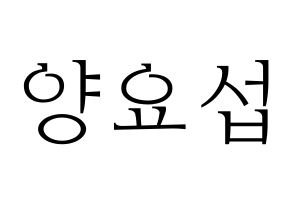 KPOP idol Highlight  양요섭 (Yang Yo-seop, Yang Yo-seop) Printable Hangul name fan sign & fan board resources Normal