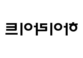 KPOP idol Highlight Printable Hangul fan sign & concert board resources Reversed