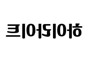 KPOP idol Highlight Printable Hangul fan sign, fanboard resources for light sticks Reversed