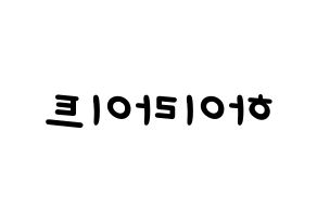 KPOP idol Highlight Printable Hangul Fansign concert board resources Reversed