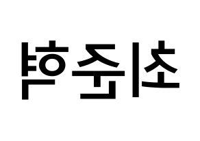 KPOP idol HOTSHOT  준혁 (Choi Jun-hyuk, Junhyuk) Printable Hangul name Fansign Fanboard resources for concert Reversed