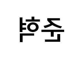 KPOP idol HOTSHOT  준혁 (Choi Jun-hyuk, Junhyuk) Printable Hangul name Fansign Fanboard resources for concert Reversed