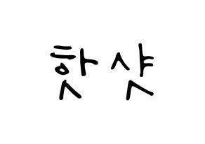 KPOP idol HOTSHOT Printable Hangul fan sign, concert board resources for LED Normal