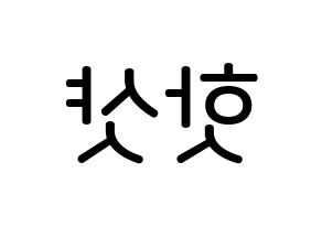 KPOP idol HOTSHOT Printable Hangul Fansign Fanboard resources Reversed