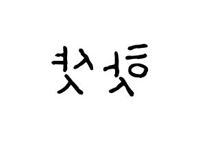 KPOP idol HOTSHOT Printable Hangul fan sign & fan board resources Reversed