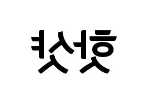 KPOP idol HOTSHOT Printable Hangul fan sign & fan board resources Reversed