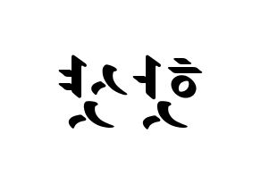 KPOP idol HOTSHOT Printable Hangul fan sign, concert board resources for LED Reversed