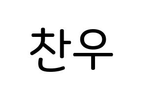 KPOP idol iKON  정찬우 (Jung Chan-woo, Chanwoo) Printable Hangul name Fansign Fanboard resources for concert Normal