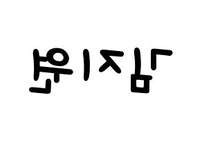 KPOP idol iKON  BOBBY (Kim Ji-Won, BOBBY) Printable Hangul name fan sign, fanboard resources for light sticks Reversed