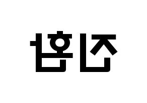 KPOP idol iKON  김진환 (Kim Jin-hwan, Jinhwan) Printable Hangul name fan sign & fan board resources Reversed