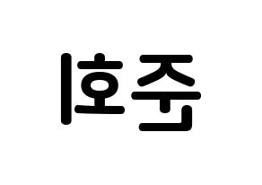 KPOP idol iKON  구준회 (Koo Jun-hoe, JU-NE) Printable Hangul name fan sign, fanboard resources for concert Reversed