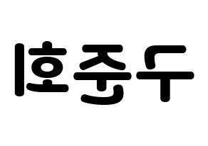 KPOP idol iKON  구준회 (Koo Jun-hoe, JU-NE) Printable Hangul name fan sign & fan board resources Reversed