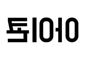 KPOP idol iKON Printable Hangul Fansign concert board resources Reversed