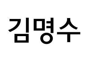 KPOP idol INFINITE  엘 (Kim Myung-soo, L) Printable Hangul name Fansign Fanboard resources for concert Normal