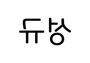 KPOP idol INFINITE  성규 (Kim Sung-kyu, Sungkyu) Printable Hangul name Fansign Fanboard resources for concert Reversed