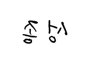 KPOP idol INFINITE  성종 (Lee Sung-jong, Sungjong) Printable Hangul name fan sign, fanboard resources for concert Reversed