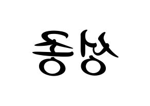 KPOP idol INFINITE  성종 (Lee Sung-jong, Sungjong) Printable Hangul name fan sign, fanboard resources for concert Reversed