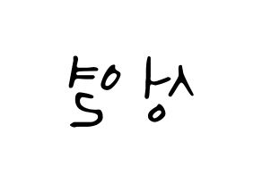 KPOP idol INFINITE  성열 (Lee Sung-yeol, Sungyeol) Printable Hangul name fan sign, fanboard resources for LED Reversed
