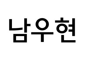 KPOP idol INFINITE  우현 (Nam Woo-hyun, Woohyun) Printable Hangul name Fansign Fanboard resources for concert Normal