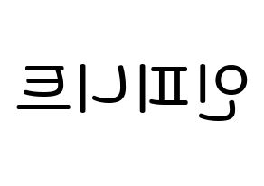 KPOP idol INFINITE Printable Hangul Fansign Fanboard resources Reversed