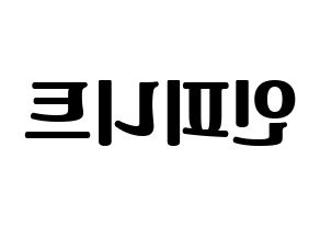 KPOP idol INFINITE Printable Hangul fan sign, fanboard resources for light sticks Reversed