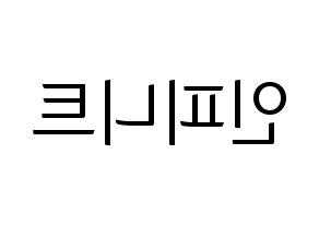 KPOP idol INFINITE Printable Hangul fan sign, fanboard resources for light sticks Reversed
