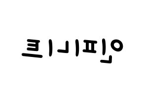 KPOP idol INFINITE Printable Hangul Fansign concert board resources Reversed