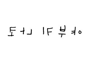 KPOP idol IZ*ONE  야부키 나코 (Yabuki Nako, Yabuki Nako) Printable Hangul name Fansign Fanboard resources for concert Reversed